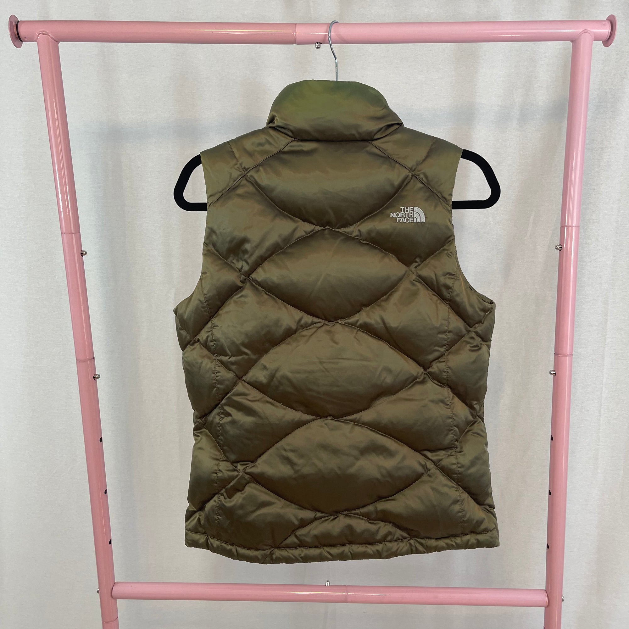 Women's The North Face Green 550 Down Puffer Vest size Small