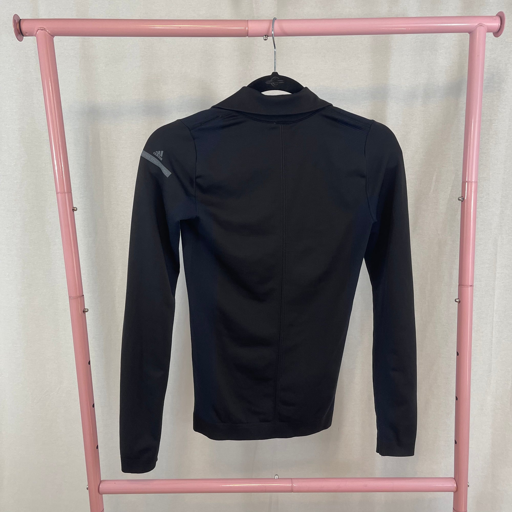 Stella McCartney Adidas Black 1/4 Zip Up Sweatshirt size Small