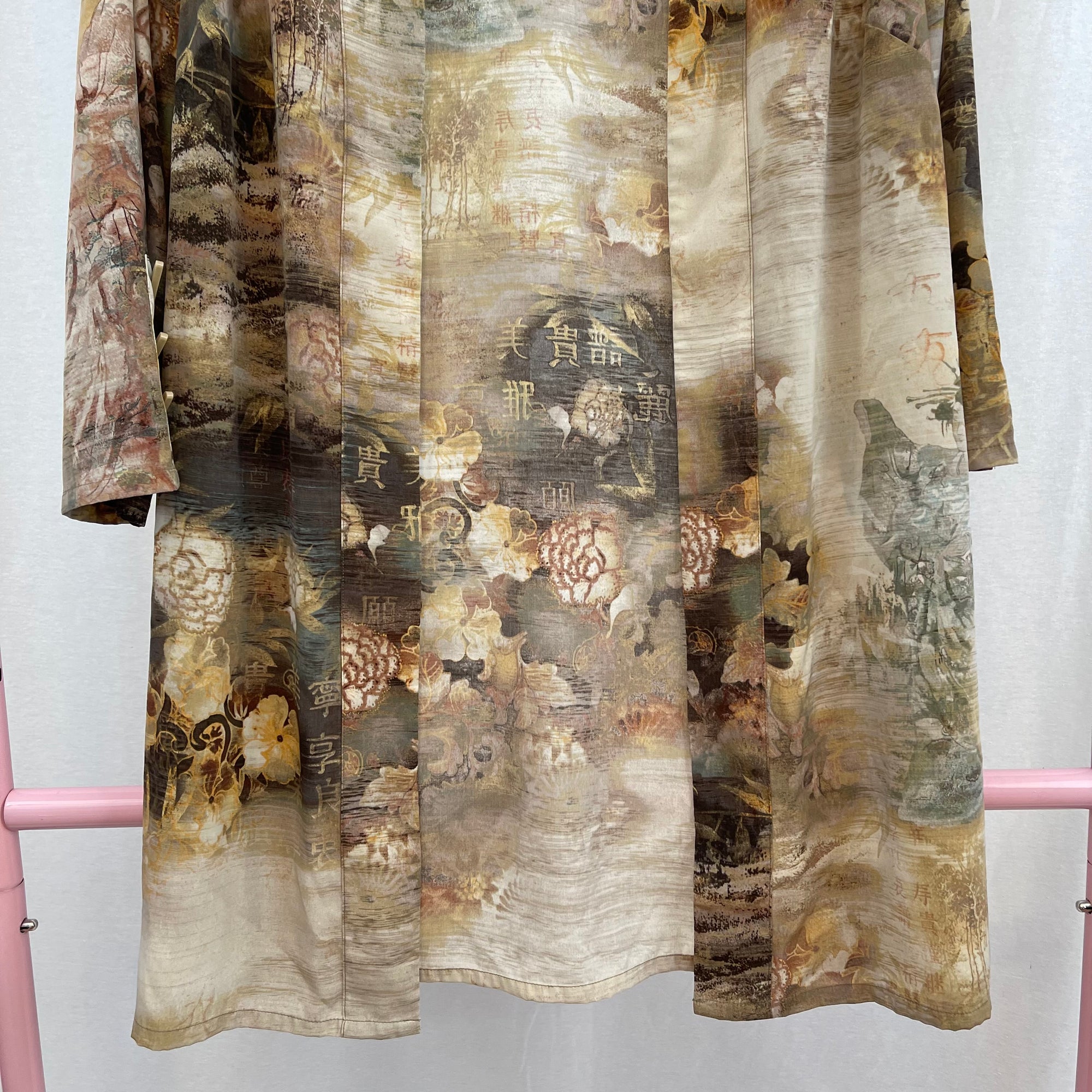 Chico's Travelers Japanese Print Kimono size 1