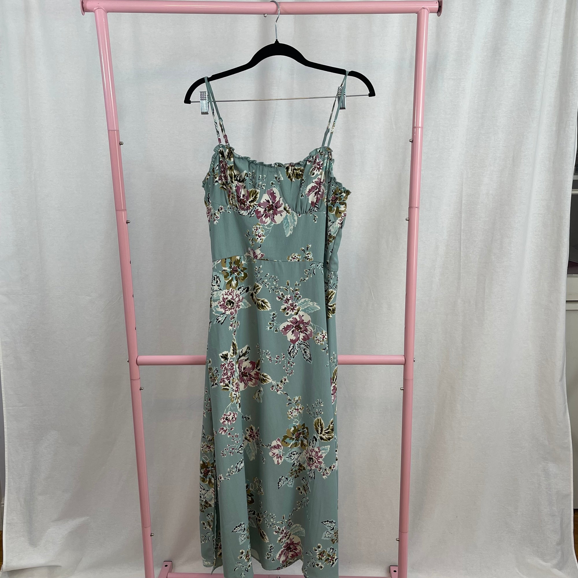 Speechless Blue Floral Print Maxi Dress size XXL