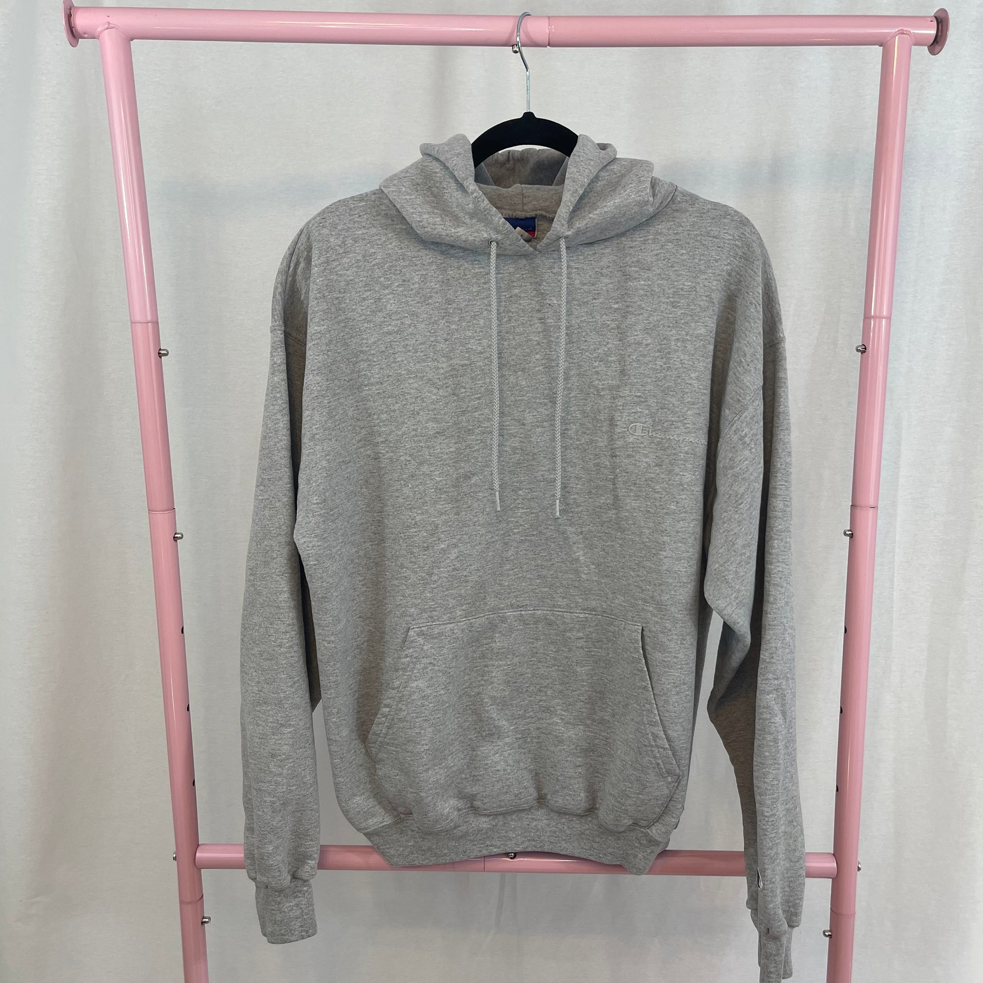 Champion Grey Hooded Sweatshirt size Large