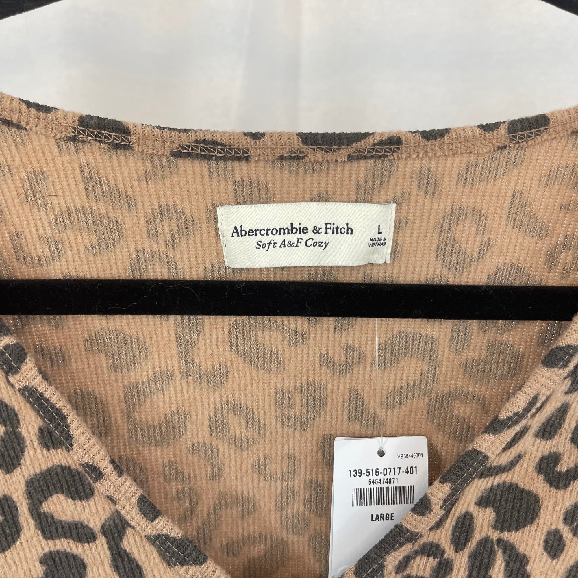 NWT Abercrombie & Fitch Cheetah Print Bodysuit size Large