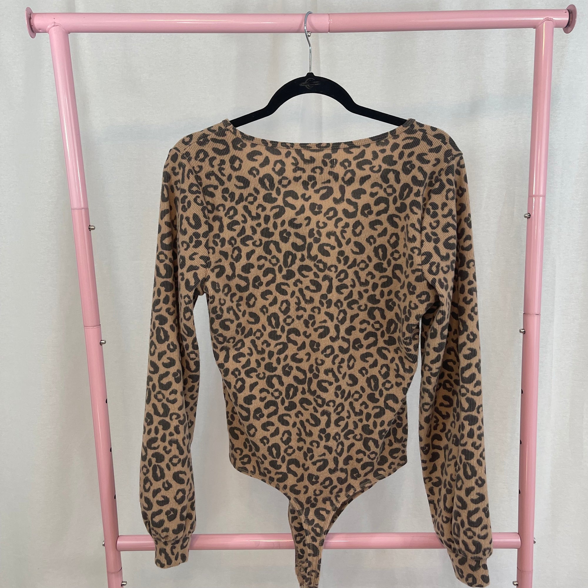 NWT Abercrombie & Fitch Cheetah Print Bodysuit size Large