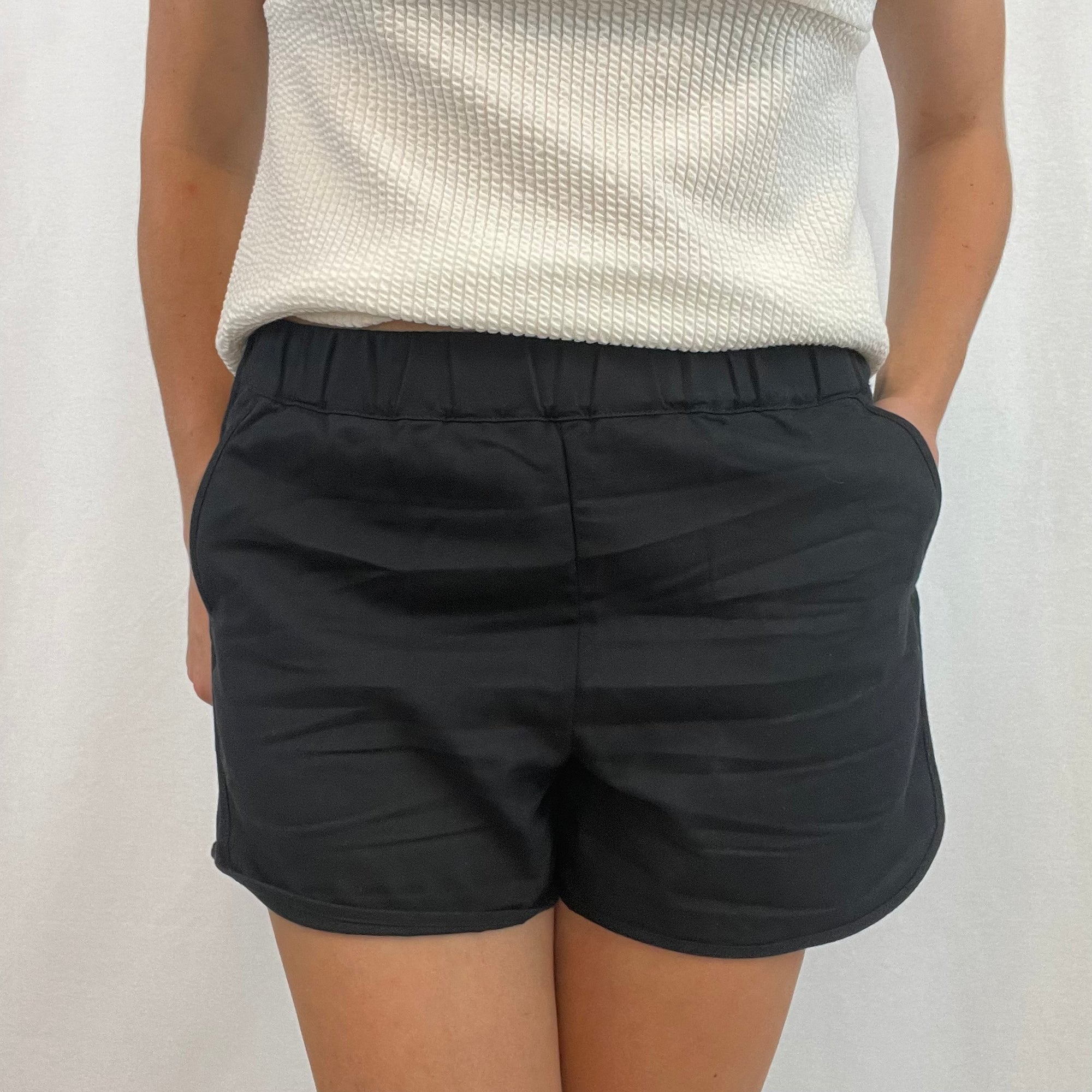 NWT Madewell Black Cotton Shorts size Small