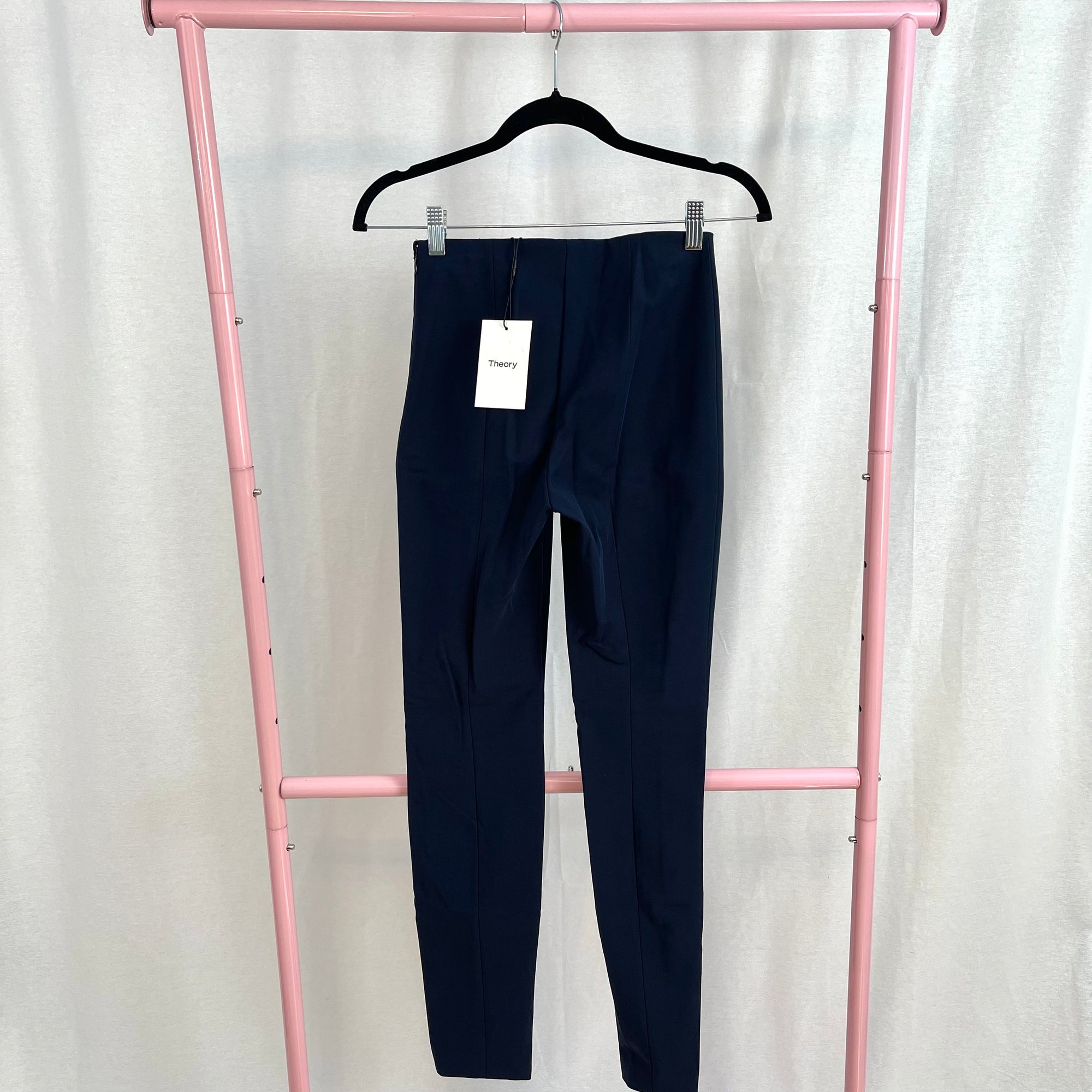 NWT Theory Skinny Legging Deep Royal Double Stretch Pants size 00