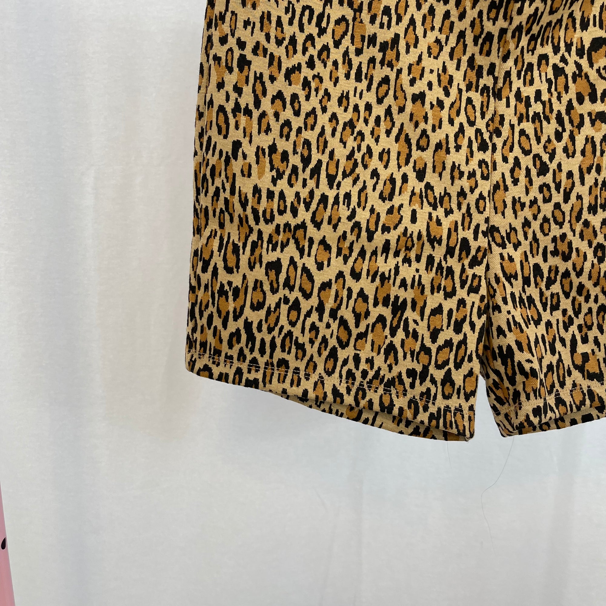 NWT Lovers + Friends Olivia Leopard Print Biker Shorts size Medium