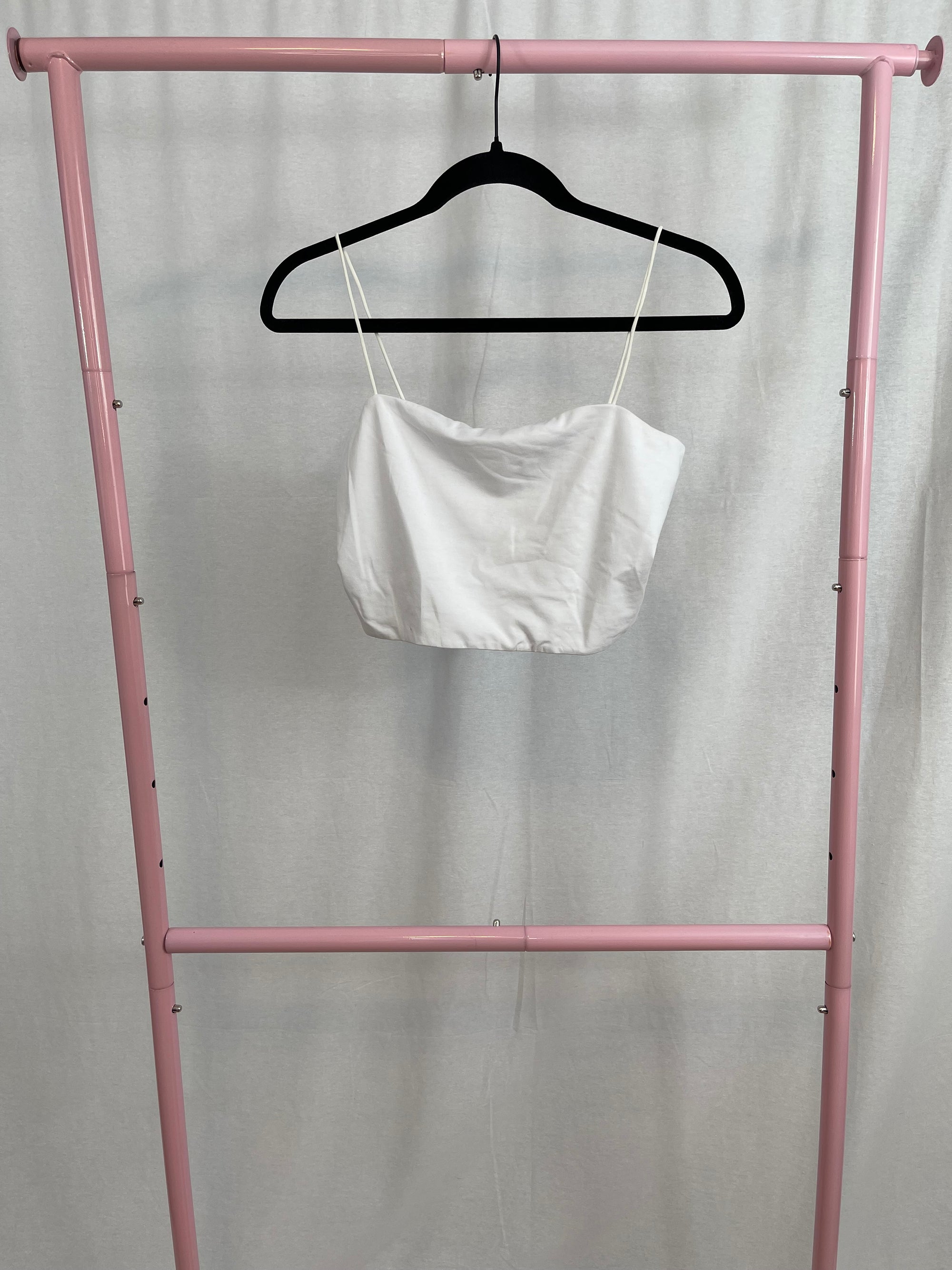 NWT Showpo White Cropped Tank Top size 8