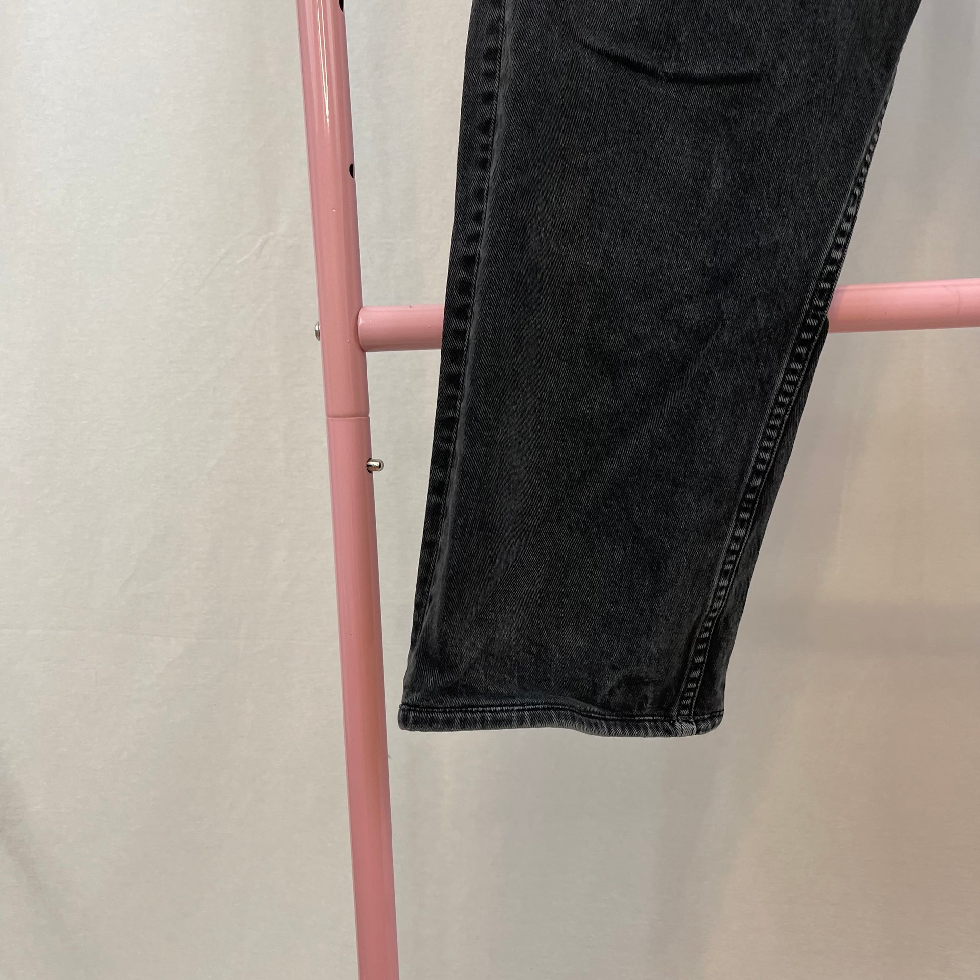 Rag & Bone Faded Black Cropped Wide Leg Jeans size 29