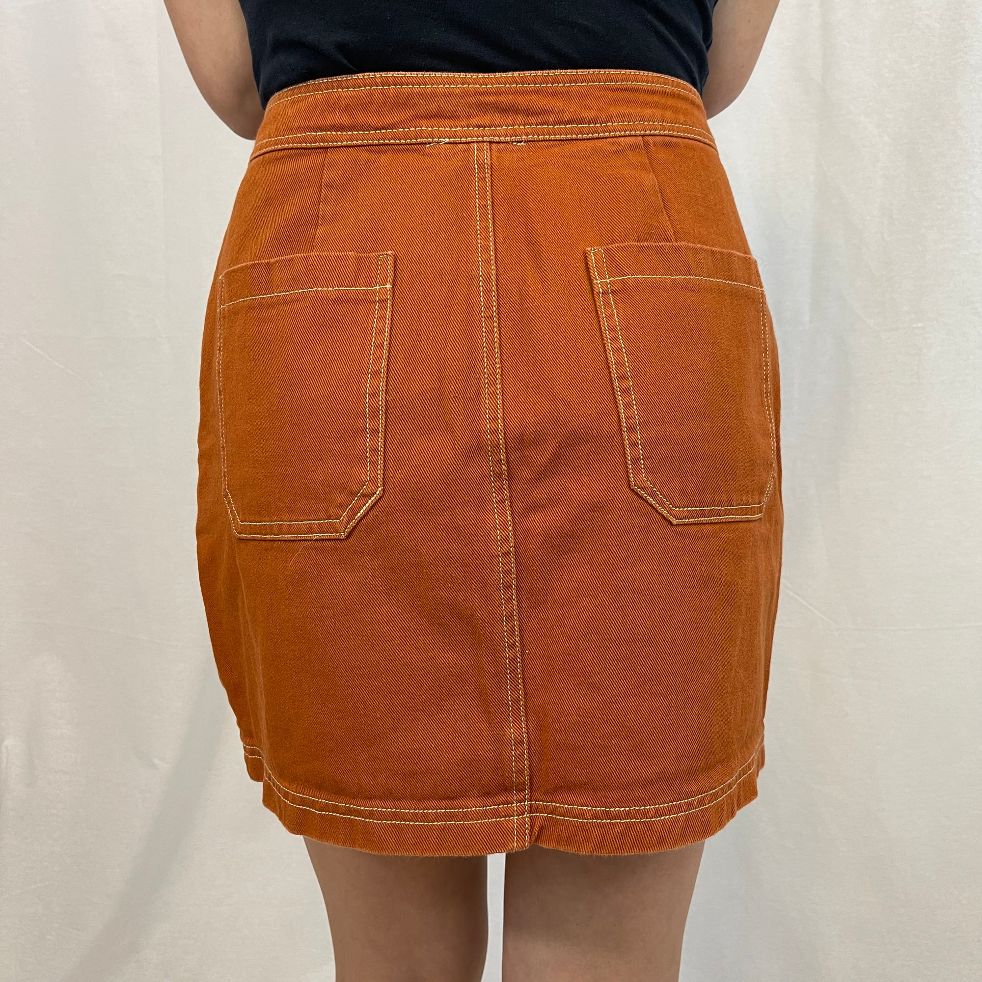 Sofi Angel Orange Mini Skirt size Medium